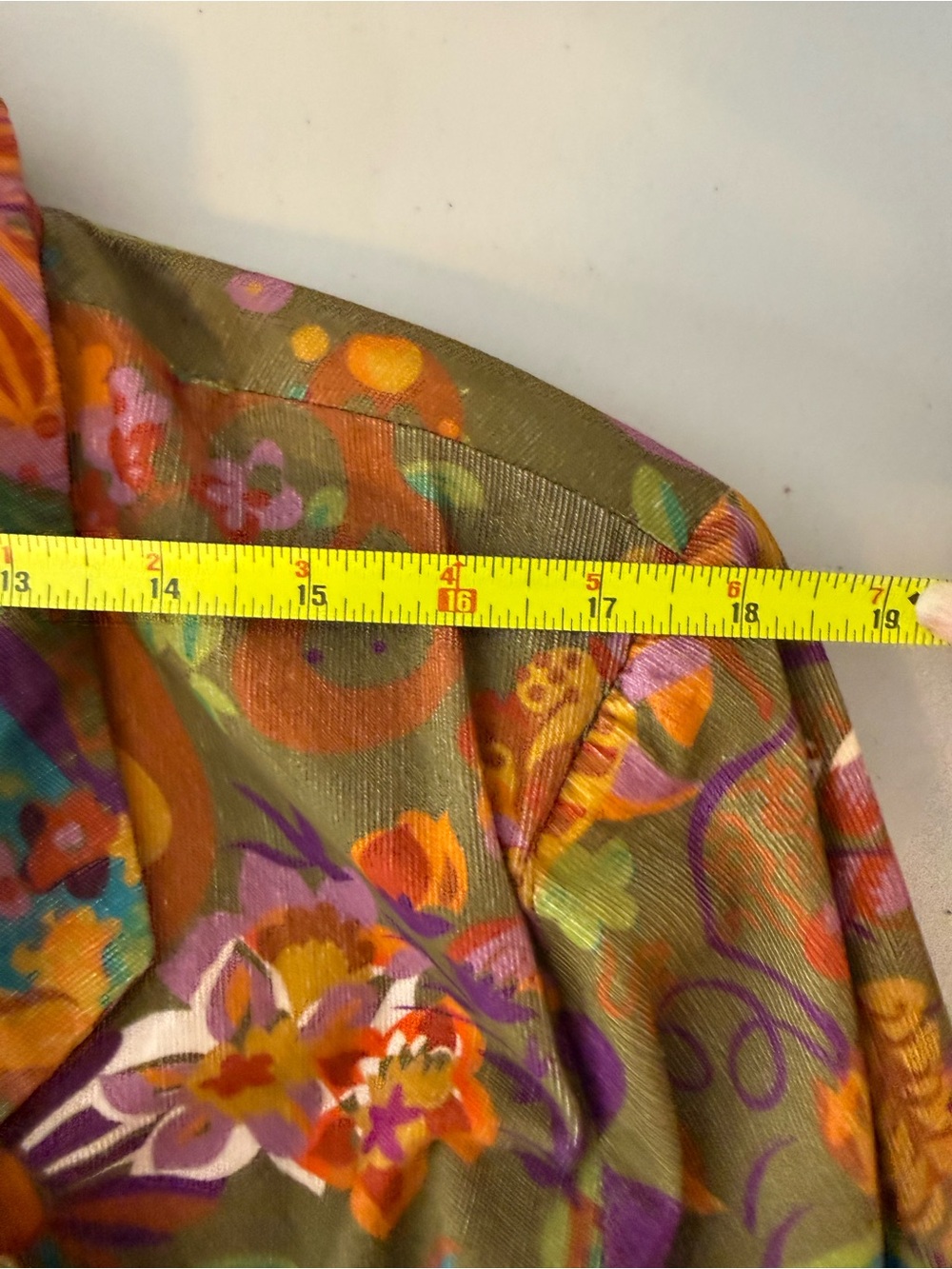 Ivy Jane Floral Patchwork Blazer Jacket XL Boho Retro Art to Wear - Picture 9 of 12